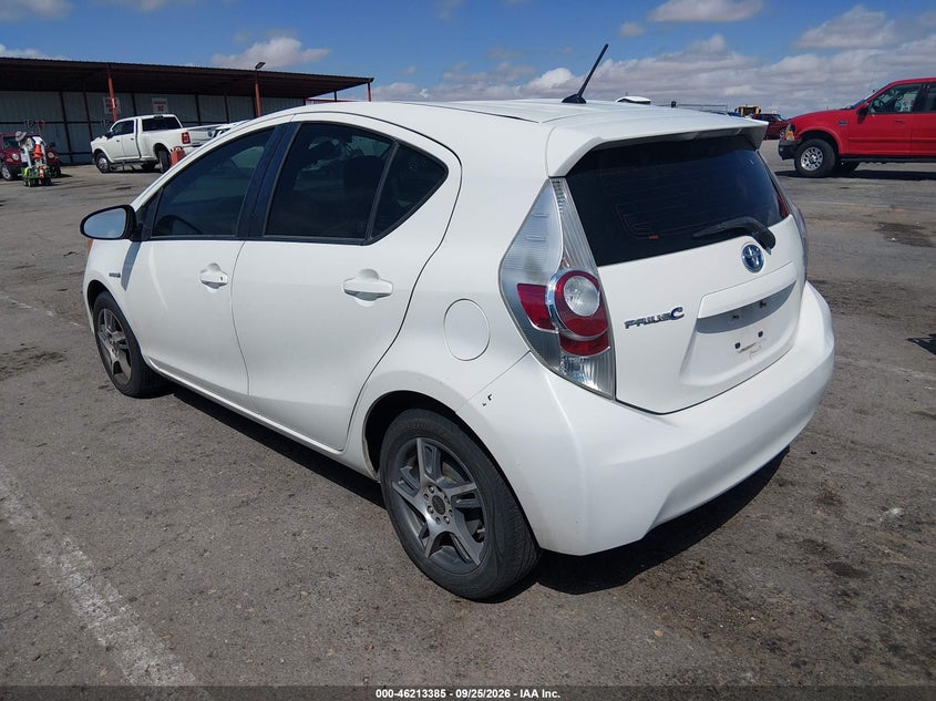 Vin: jtdkdtb39e1074735, lot: 46713308, toyota prius c one 20143