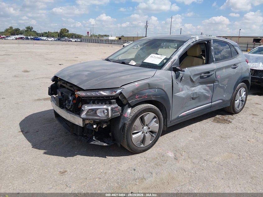 Vin: km8k33ag6mu131246, lot: 46713327, hyundai kona electric limited 20212