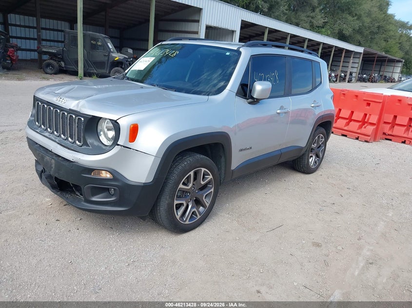 Vin: zaccjbbb7hpe73520, lot: 46713351, jeep renegade latitude 4x4 20172