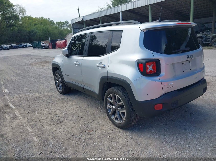 Vin: zaccjbbb7hpe73520, lot: 46713351, jeep renegade latitude 4x4 20173
