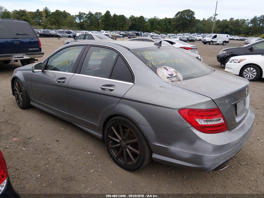 Vin: wddgf8bb1cr198426, lot: 46713409, mercedes-benz c 300 sport 4matic 20123