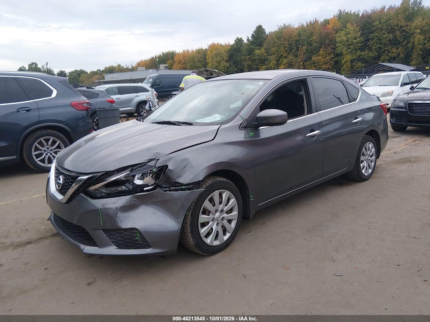2017 Nissan Sentra Sv, Удар спереди, IAAI, VIN 3N1AB7AP6HL716079 — фото 2