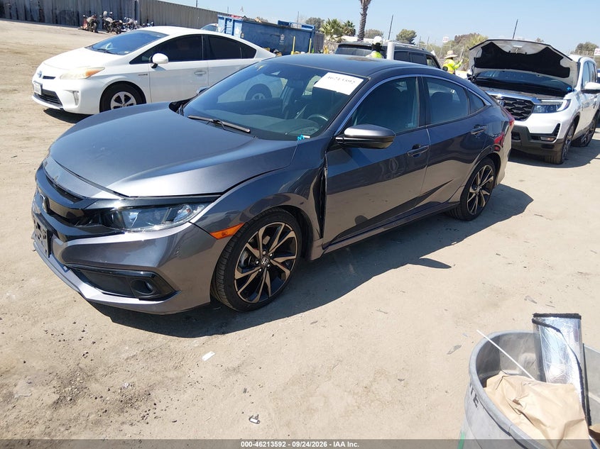 Vin: 2hgfc2f88lh586409, lot: 46713515, honda civic sport 20202