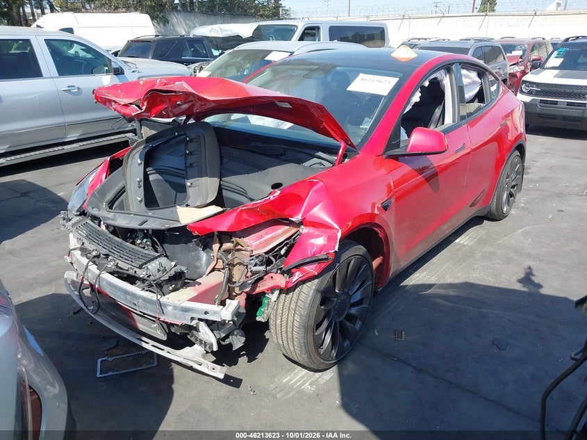 Vin: 7saygdef8pf648199, lot: 46713545, tesla model y performance dual motor all-wheel drive 20232