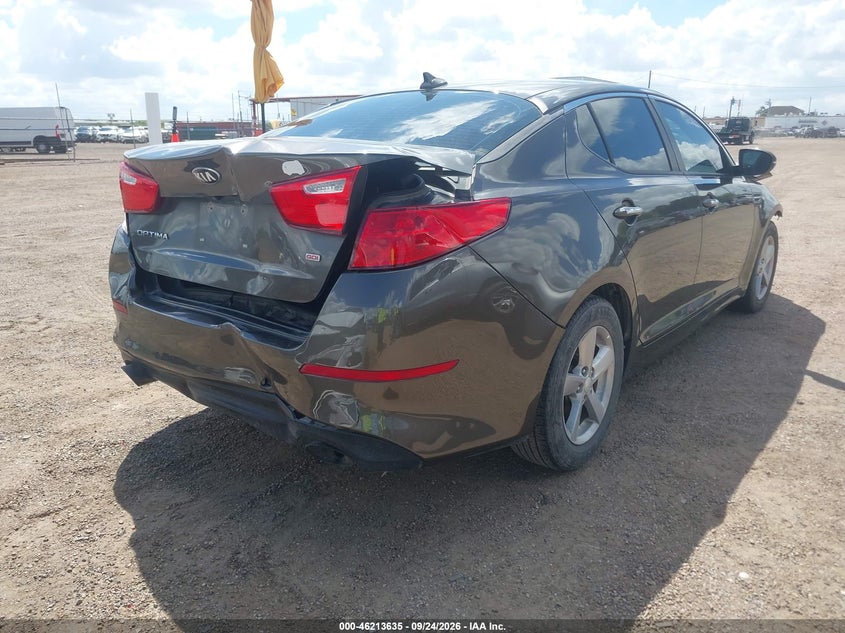 Vin: 5xxgm4a71eg329799, lot: 46713558, kia optima lx 20144