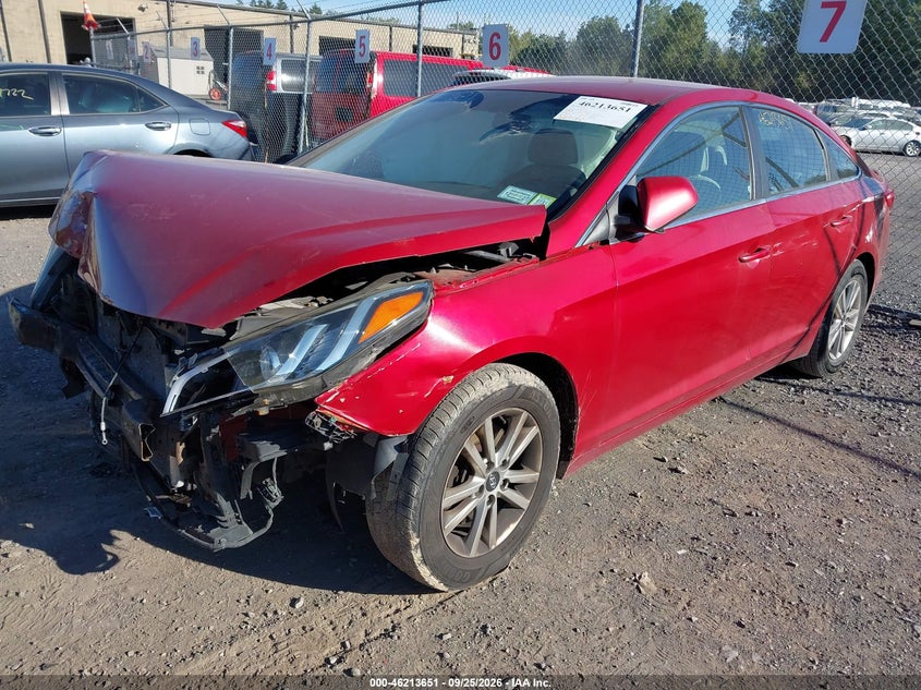 2017 Hyundai Sonata, Normal Wear & Tear, IAAI, VIN 5NPE24AFXHH559676 — photo 2