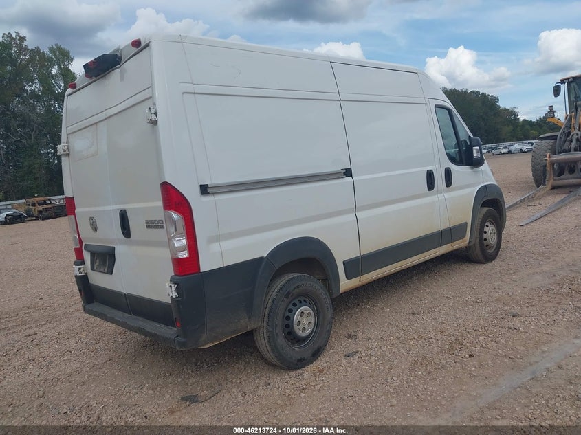 Vin: 3c6lrvcg1se511999, lot: 46713647, ram promaster 2500 tradesman high roof 136 wb w/pass seat 20254