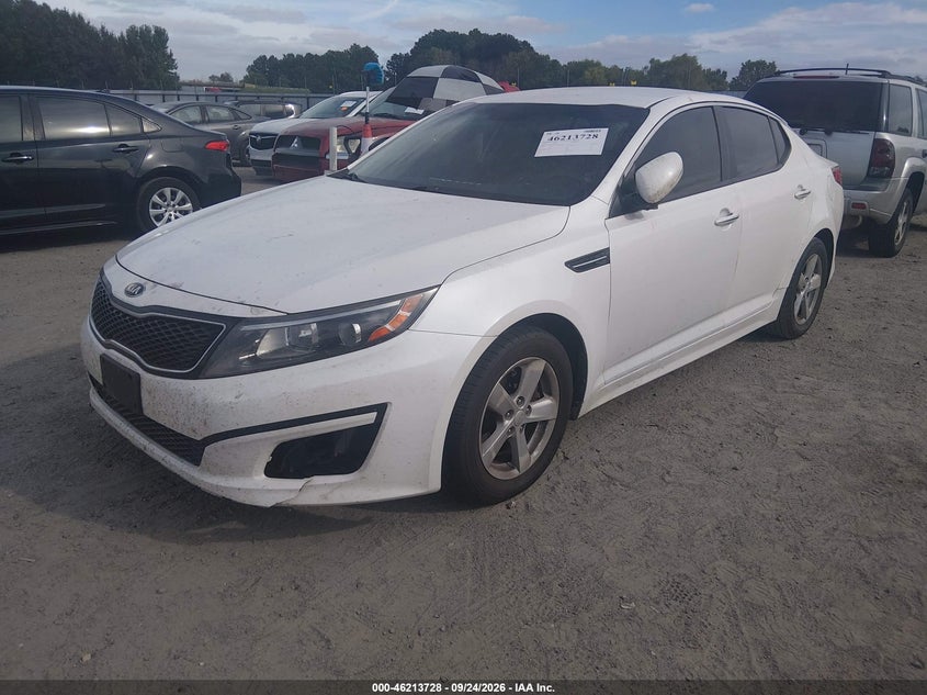 Vin: knagm4a75e5516271, lot: 46713651, kia optima lx 20142