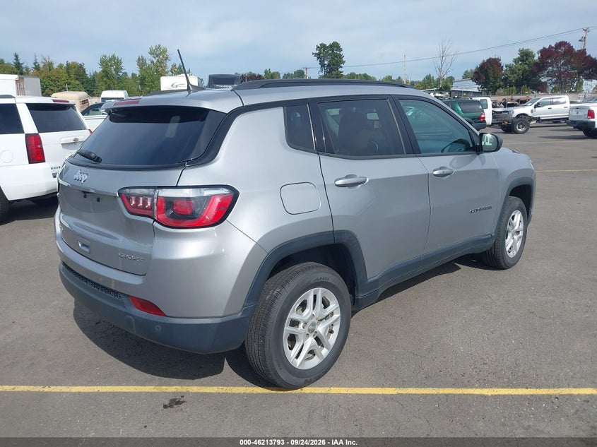 Vin: 3c4njdab0jt392296, lot: 46713716, jeep compass sport 4x4 20184
