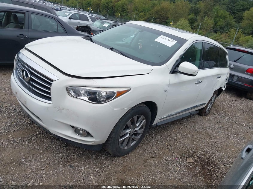 Vin: 5n1al0mm1ec507225, lot: 46713780, infiniti qx60 20142