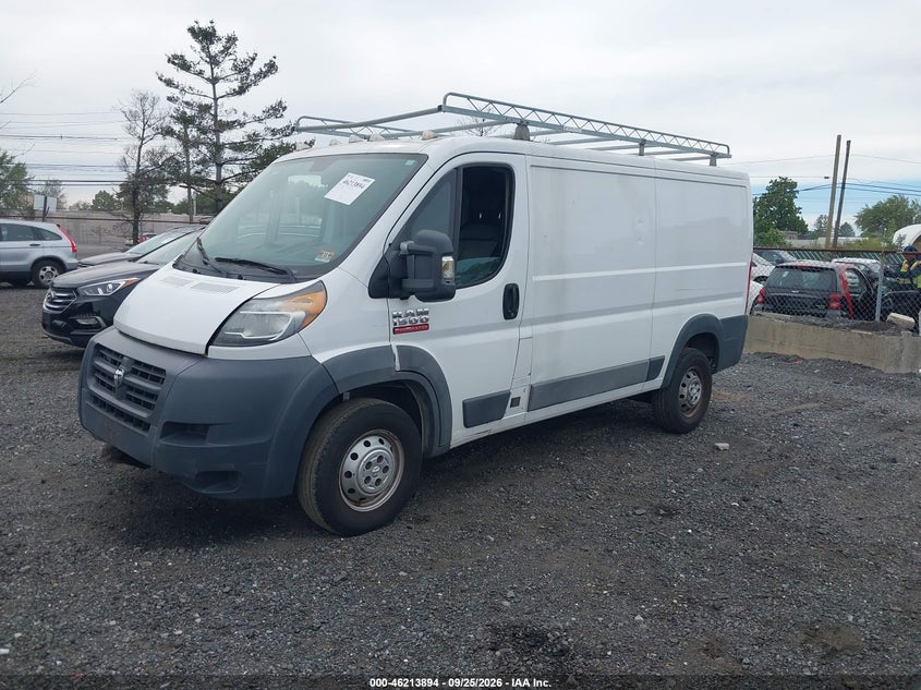 Vin: 3c6trvag7he517852, lot: 46713817, ram promaster 1500 low roof 136 wb 20172
