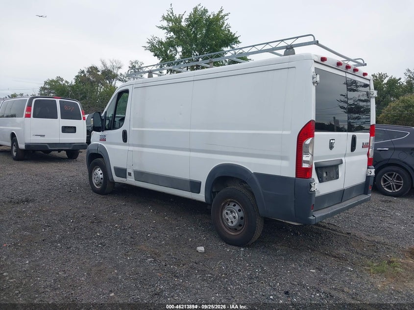 Vin: 3c6trvag7he517852, lot: 46713817, ram promaster 1500 low roof 136 wb 20173