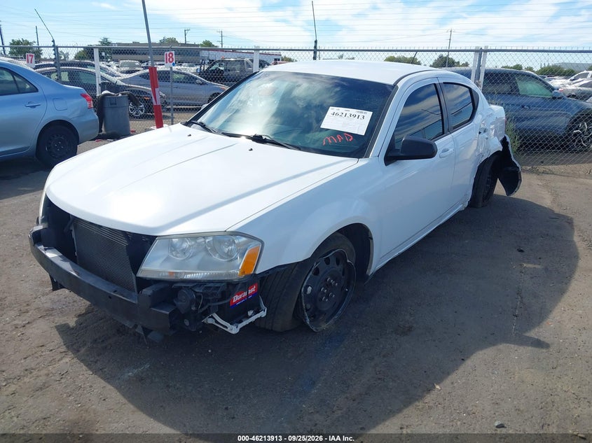 Vin: 1c3cdzabxen217172, lot: 46713836, dodge avenger se 20142