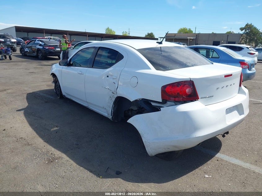 Vin: 1c3cdzabxen217172, lot: 46713836, dodge avenger se 20143
