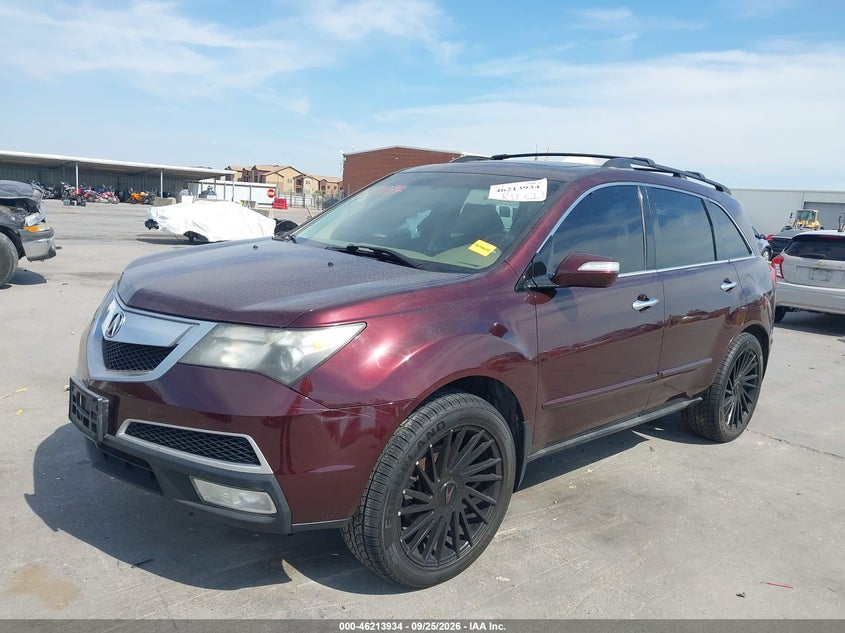 2011 Acura MDX, Удар спереду, IAAI, VIN 2HNYD2H60BH527007 — фото 2