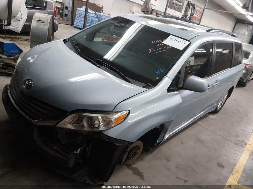 Vin: 5tdyk3dc0fs684573, lot: 46714056, toyota sienna xle premium 8 passenger 20152