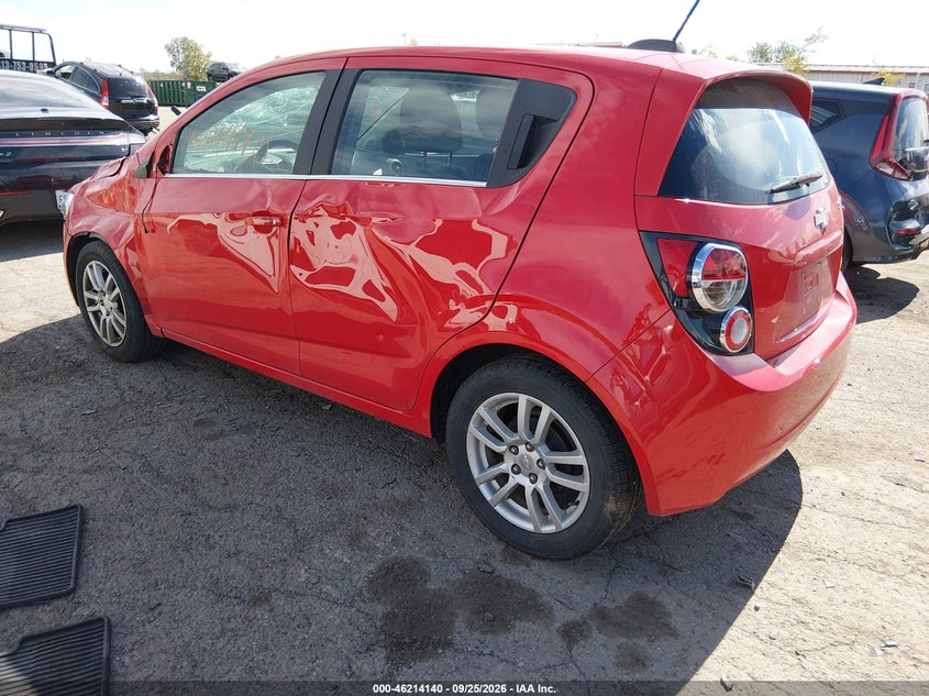 Vin: 1g1jc6sh1f4170606, lot: 46714063, chevrolet sonic lt auto 20153