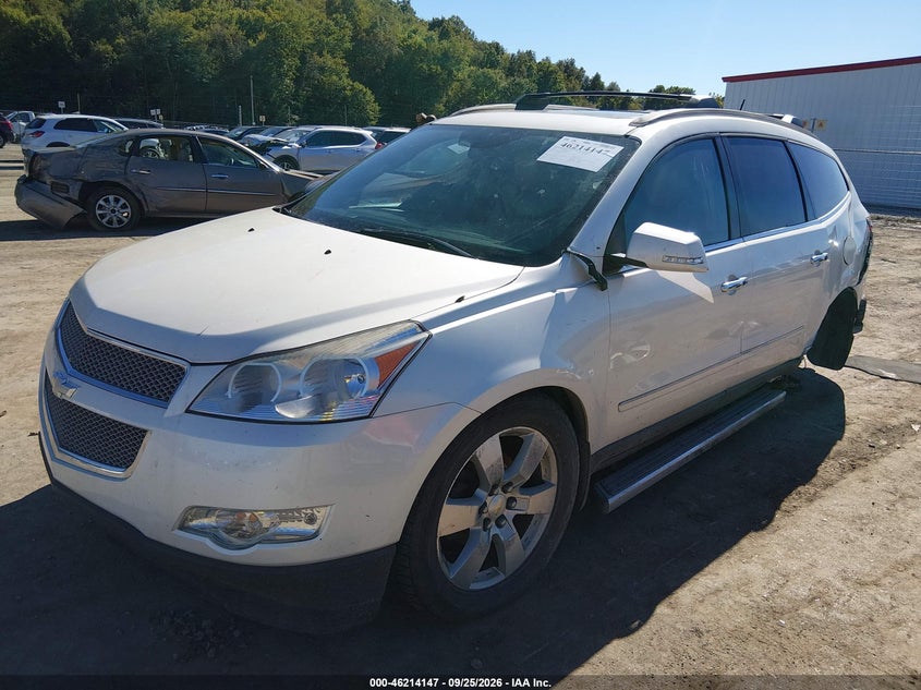 2011 Chevrolet Traverse, Left Rear, IAAI, VIN 1GNKVLED9BJ415555 — photo 2
