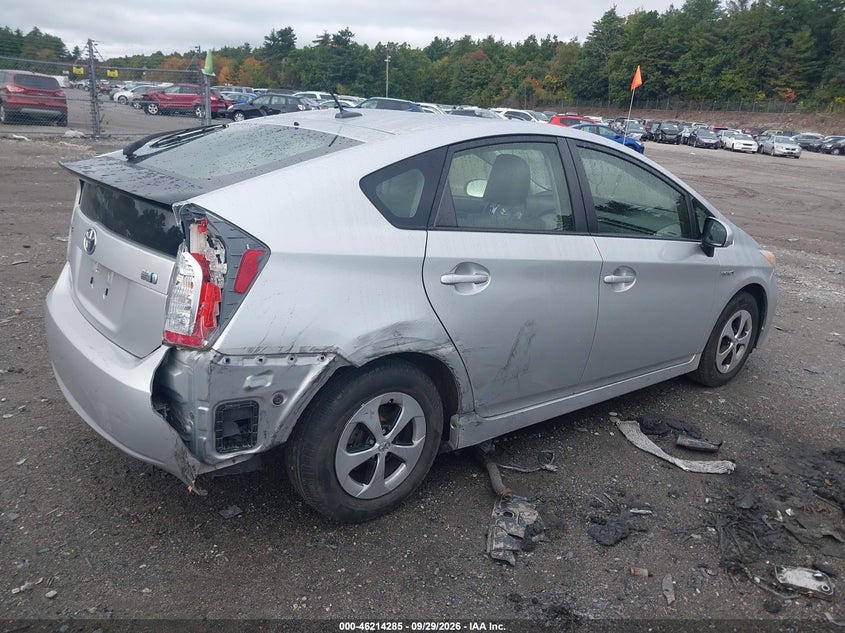 Vin: jtdkn3du4d5552697, lot: 46714208, toyota prius four 20134