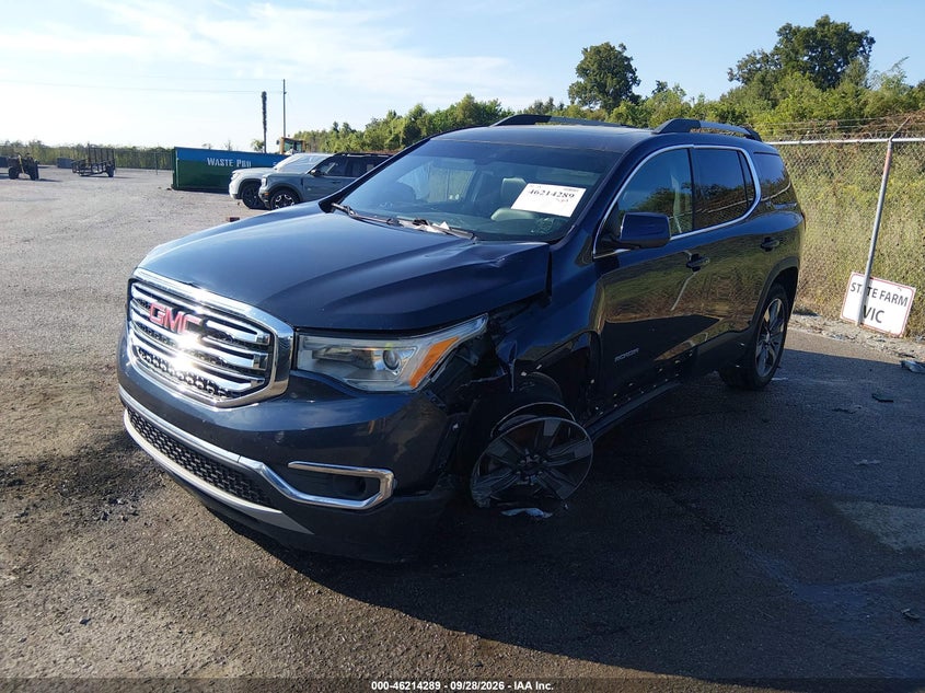Vin: 1gkknnlsxjz121690, lot: 46714212, gmc acadia slt-2 20182