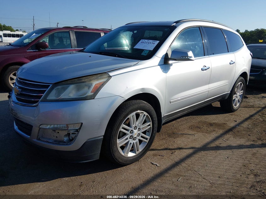 Vin: 1gnkrgkdxfj358031, lot: 46714259, chevrolet traverse 1lt 20152