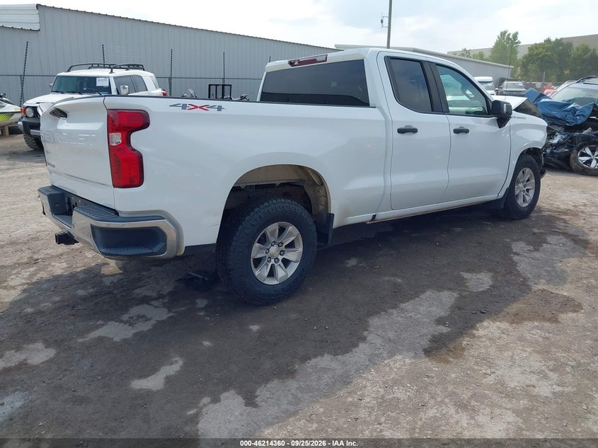 Vin: 1gcryaef8lz334022, lot: 46714283, chevrolet silverado 1500 4wd  standard bed wt 20204