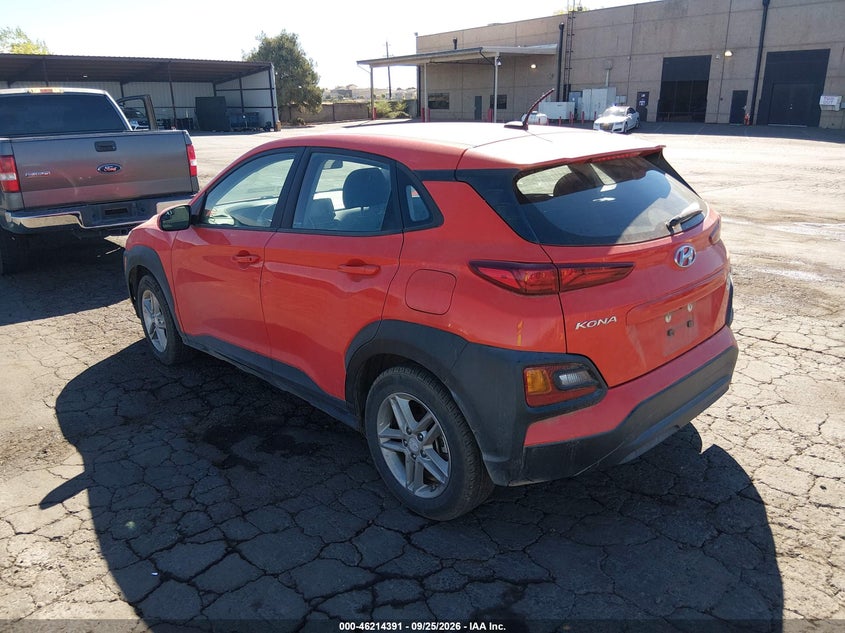 Vin: km8k1caa1lu524426, lot: 46714314, hyundai kona se 20203