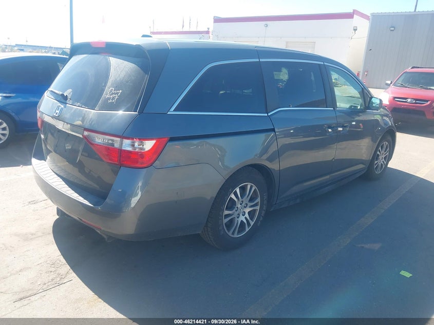 Vin: 5fnrl5h65cb125764, lot: 46714343, honda odyssey ex-l 20124