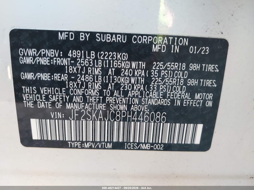 2023 SUBARU FORESTER SPORT · Фото 9