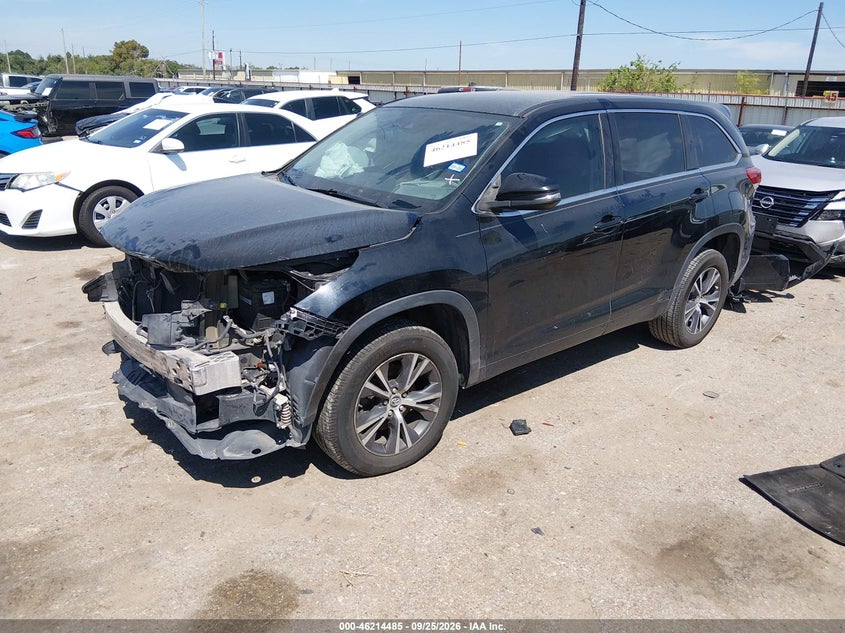 Vin: 5tdzzrfh4hs220961, lot: 46714408, toyota highlander le 20172