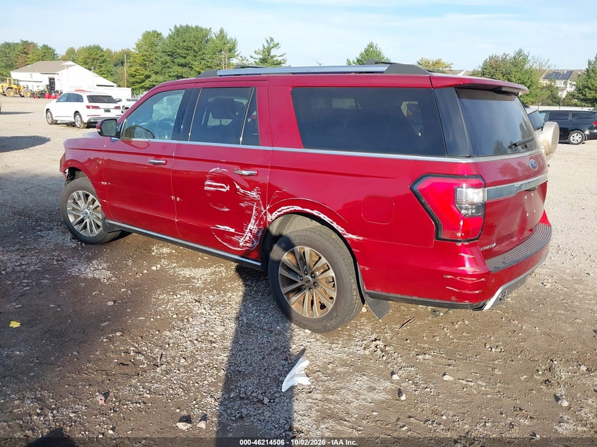 Vin: 1fmjk2at3jea55707, lot: 46714429, ford expedition max limited 20183
