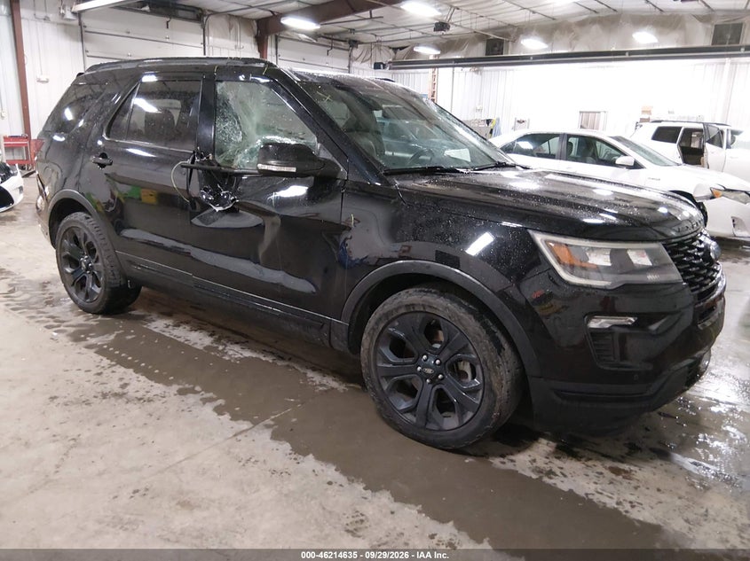 Vin: 1fm5k8gt2kgb21004, lot: 46714558, ford explorer sport 20191