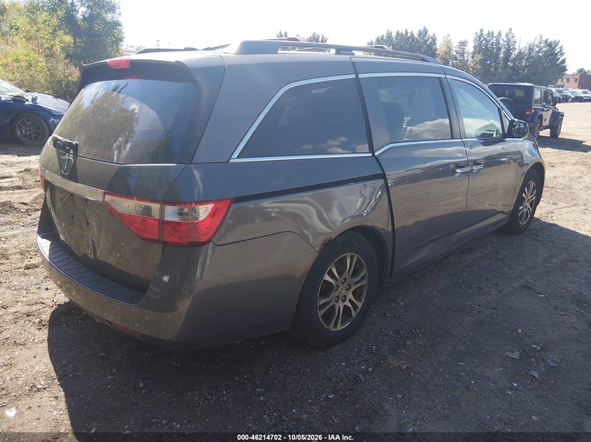 Vin: 5fnrl5h61cb026441, lot: 46714625, honda odyssey ex-l 20124