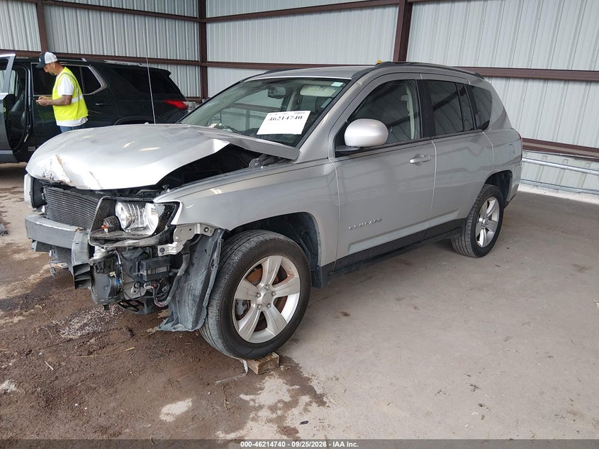 2014 Jeep Compass, Удар спереду, IAAI, VIN 1C4NJDEB1ED505582 — фото 2