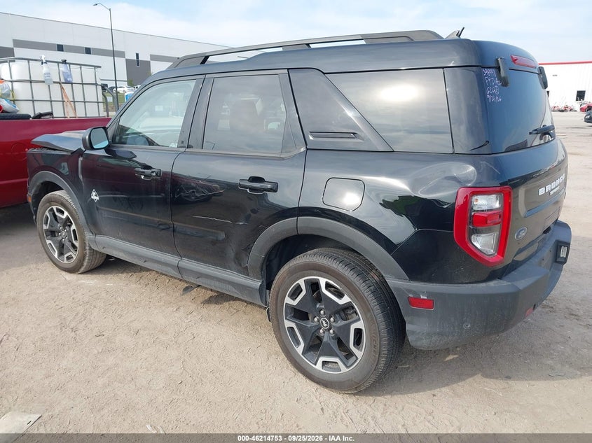 Vin: 3fmcr9c65mrb41090, lot: 46714676, ford bronco sport outer banks 20213