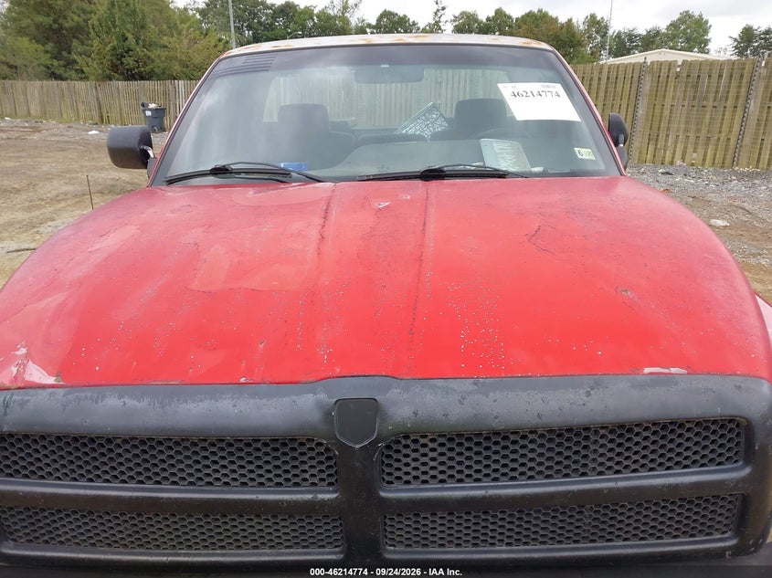 DODGE RAM 1500 1997 VIN 1B7HC16ZXVS106537