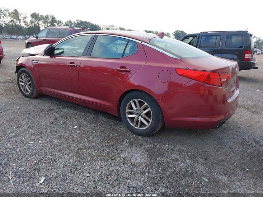 Vin: knagm4a70b5175096, lot: 46714720, kia optima lx 20113
