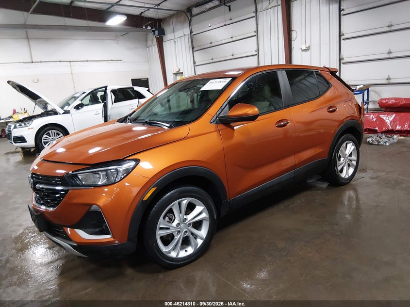 Vin: kl4mmbs29pb128472, lot: 46714733, buick encore gx preferred fwd 20232