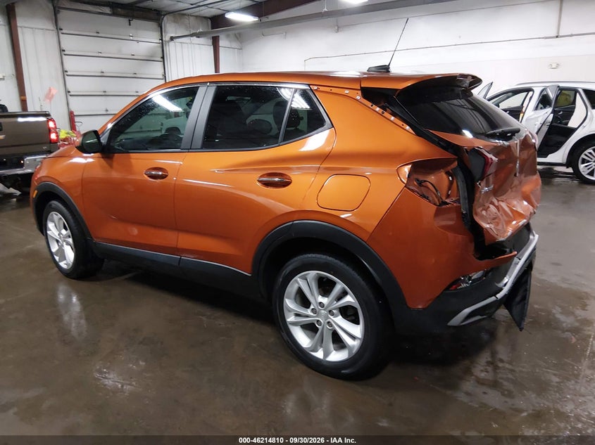Vin: kl4mmbs29pb128472, lot: 46714733, buick encore gx preferred fwd 20233