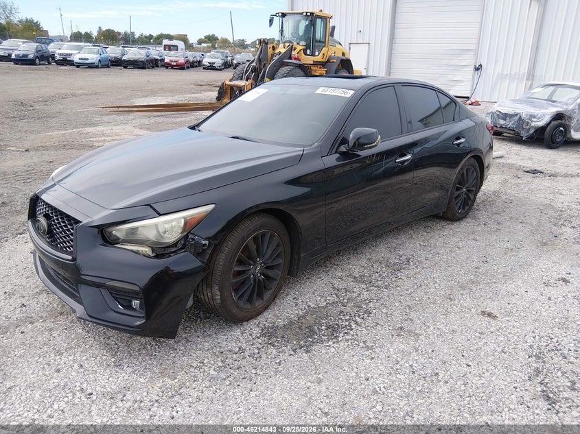 2018 Infiniti Q50 3.0T Luxe, Крыша, IAAI, VIN JN1EV7AP9JM356505 — фото 2