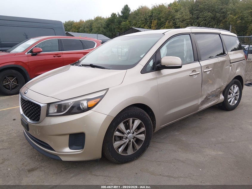 2015 Kia Sedona, Лівий бік, IAAI, VIN KNDMB5C12F6074958 — фото 2