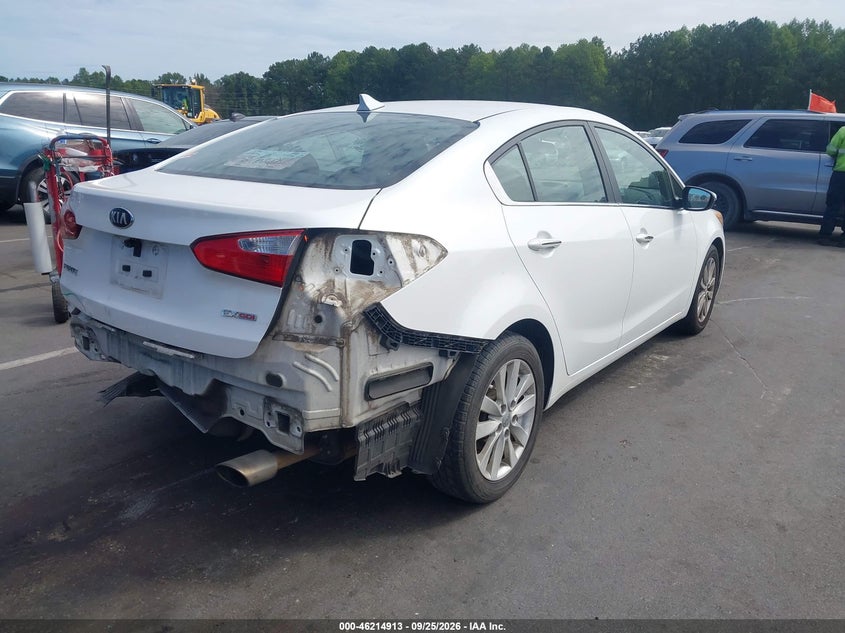 Vin: knafx4a84f5266387, lot: 46714836, kia forte ex 20154