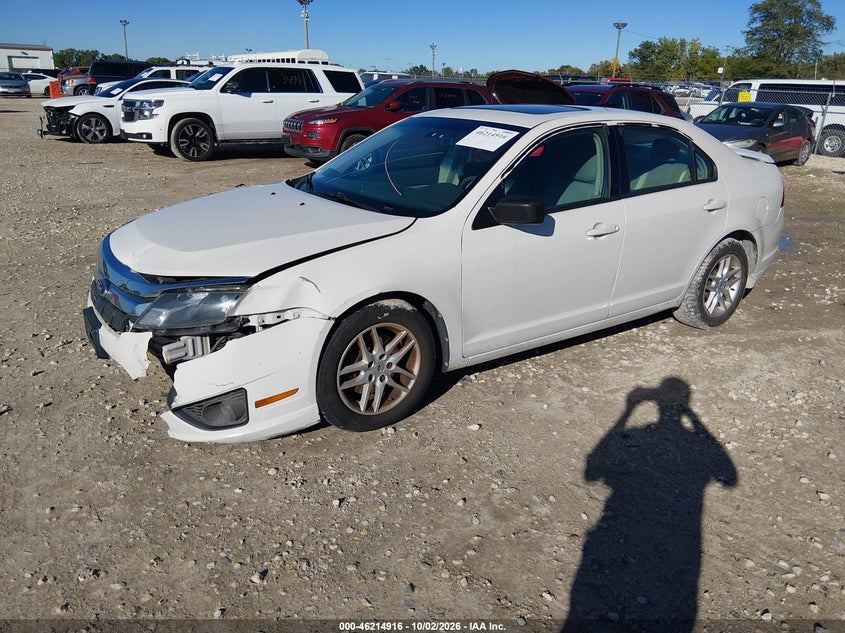 Vin: 3fahp0ga4cr347869, lot: 46714839, ford fusion s 20122