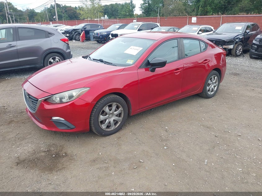 Vin: jm1bm1t70e1171697, lot: 46714875, mazda mazda3 i sv 20142
