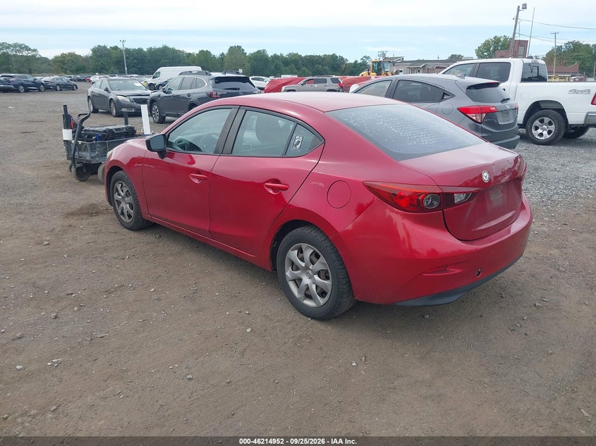 Vin: jm1bm1t70e1171697, lot: 46714875, mazda mazda3 i sv 20143