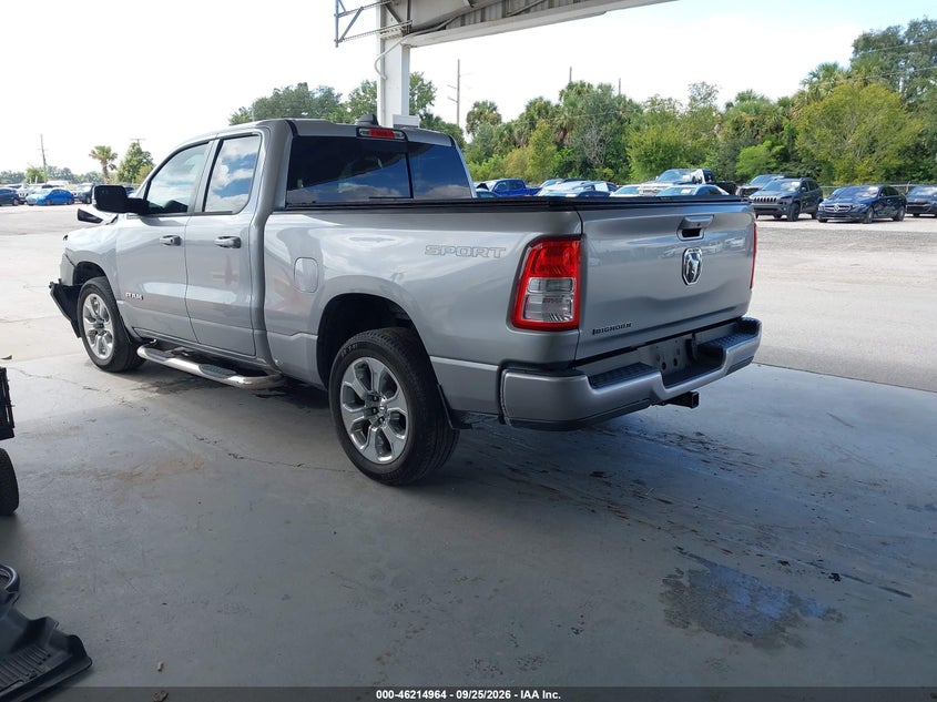 Vin: 1c6rrebg0ln245822, lot: 46714887, ram 1500 big horn  4x2 6'4 box 20203