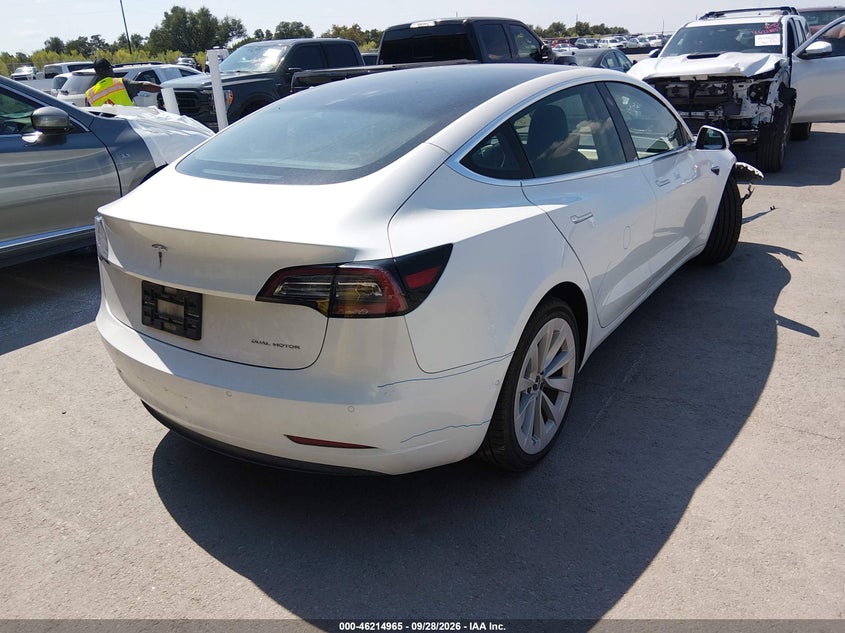 Vin: 5yj3e1eb2lf618232, lot: 46714888, tesla modelo 3 long range dual motor all-wheel drive 20204