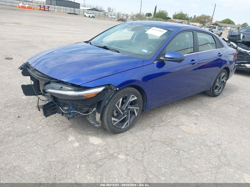 Vin: kmhlp4dg7ru777039, lot: 46715024, hyundai elantra limited 20242