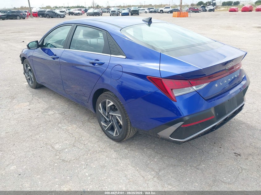 Vin: kmhlp4dg7ru777039, lot: 46715024, hyundai elantra limited 20243