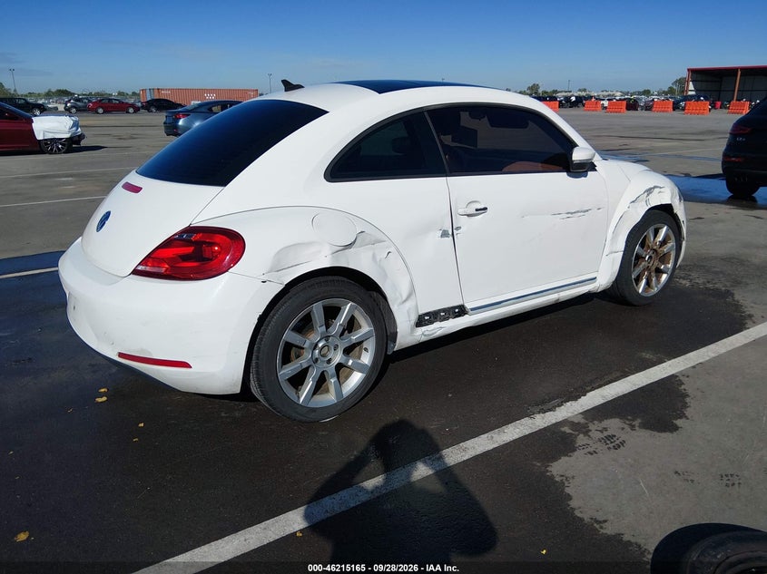 Vin: 3vwjx7at1dm675972, lot: 46715088, volkswagen beetle coupe 2.5l w/sun/sound/nav 20134